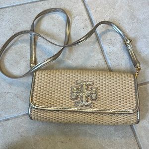 Tory Burch raffia clutch Crossbody